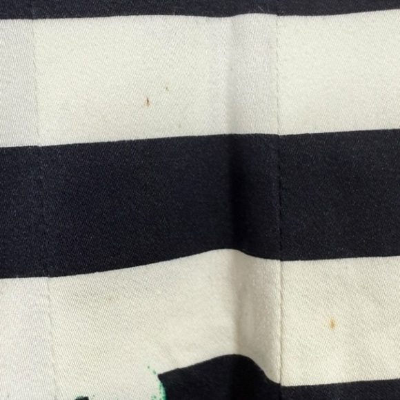 Talbots Striped Floral Pleated Midi Skirt Size 10 Old Money Feminine Modest - Picture 12 of 12